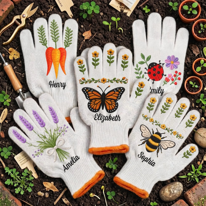 Personalized Gardening Gloves – Gifts For Gardeners – Growing Love, One Plant Daily