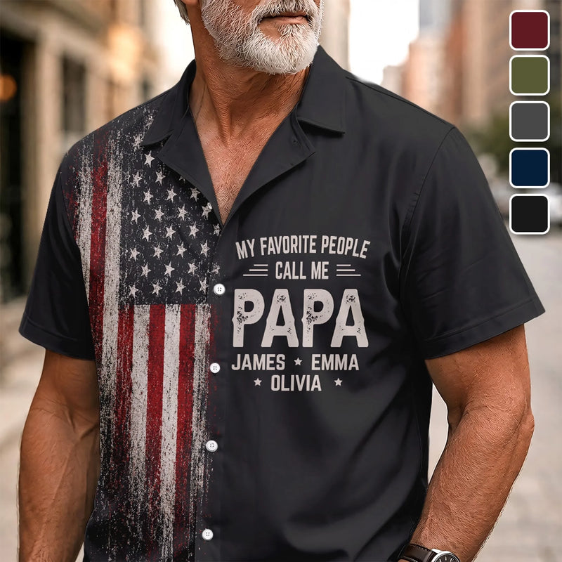 Personalized Unisex Hawaiian Shirt – Gifts For Dad, Grandpa – Proud Dad Strong Legacy