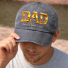 Personalized Washed Cap – Gifts For Dad, Grandpa – Forever My Greatest Hero