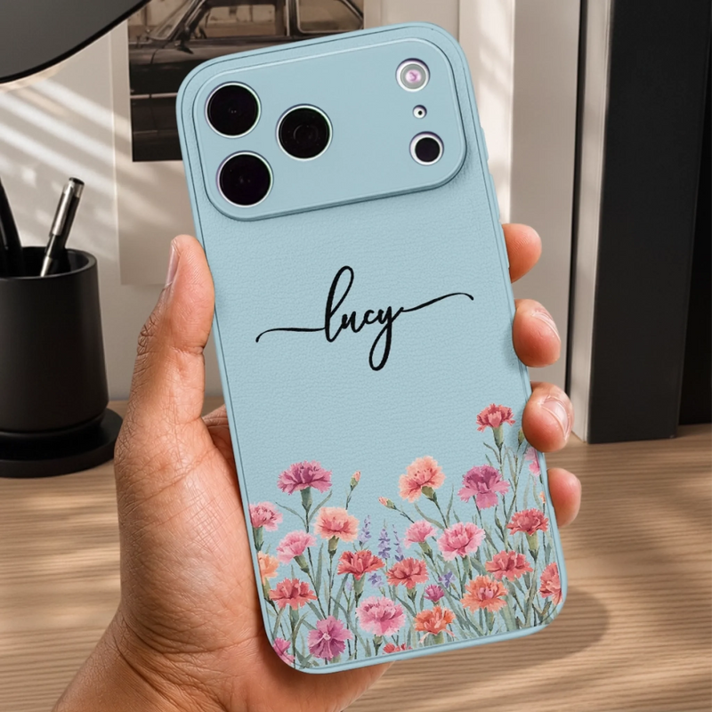 Personalized Leather Phone Case – Birthday Gifts For Women, Besties, Sisters, BFF – Chasing Golden Sunbeams