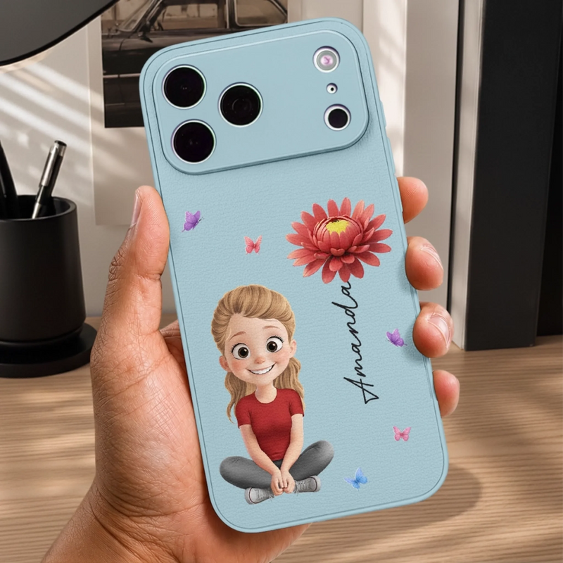 Personalized Leather Phone Case – Birthday Gifts For Women, Besties, Sisters, BFF – Your Daily Dose Of Cute