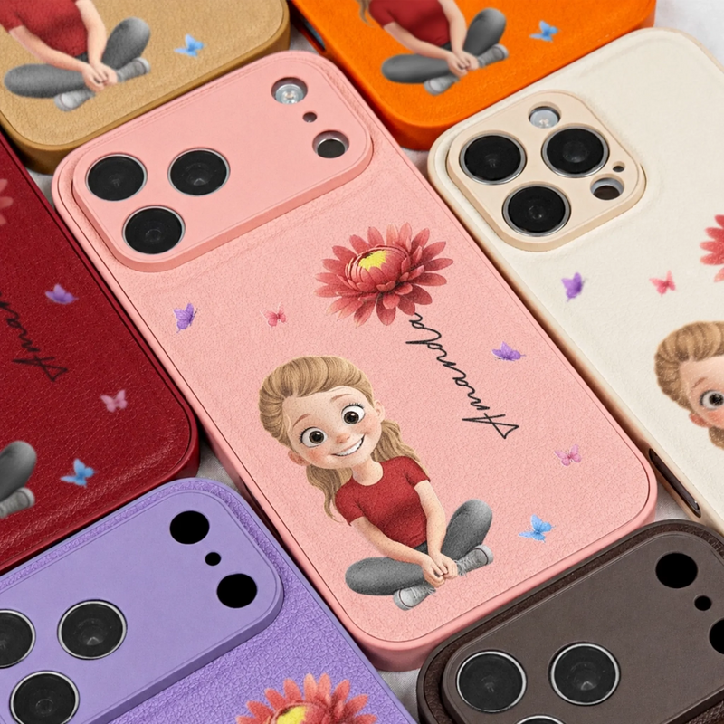 Personalized Leather Phone Case – Birthday Gifts For Women, Besties, Sisters, BFF – Your Daily Dose Of Cute