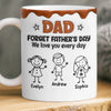 Personalized 3D Inflated Effect Printed Mug – Father's Day Gifts For Dad, Grandpa – Powered By Dad Energy