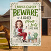Personalized Metal Sign – Gifts For Gardeners – Her Green Kingdom, Her Rules