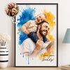 Personalized Photo Vertical Poster – Birthday Gifts For Dad, Grandpa – Dad Makes The World Brighter