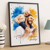 Personalized Photo Vertical Poster – Birthday Gifts For Dad, Grandpa – Dad Makes The World Brighter