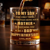 Personalized Whiskey Glass – Father's Day Gifts For Son – Raised A Son, Cheer A Dad