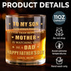 Personalized Whiskey Glass – Father's Day Gifts For Son – Raised A Son, Cheer A Dad