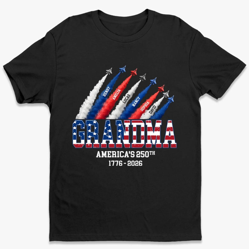 Personalized America 250th Anniversary T-shirt, Hoodie – Gifts For Mom, Grandma – Her Favorite Little Firecrackers