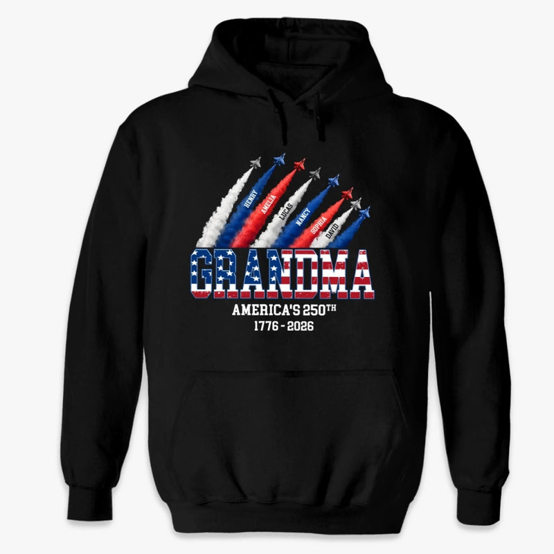 Personalized America 250th Anniversary T-shirt, Hoodie – Gifts For Mom, Grandma – Her Favorite Little Firecrackers