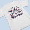 Personalized Unisex T-shirt, Hoodie – 4th Of July Gifts For Mom, Grandma – Family Lights Up Her World
