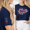 Personalized Unisex T-Shirt With Design On Sleeve – 4th Of July Gifts For Mom, Grandma – A Mother’s Greatest Treasure