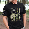 Personalized Unisex T-Shirt With Design On Sleeve – Gifts For Fisherman, Dad, Grandpa – Best Dad In The Reel World