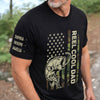 Personalized Unisex T-Shirt With Design On Sleeve – Gifts For Fisherman, Dad, Grandpa – Best Dad In The Reel World