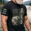 Personalized Unisex T-Shirt With Design On Sleeve – Gifts For Fisherman, Dad, Grandpa – Best Dad In The Reel World