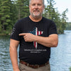 Personalized Unisex T-Shirt With Design On Sleeve – Gifts For Dad, Grandpa – Dad Makes Ordinary Days Special