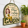 Personalized Wood Sign – Gifts For Gardeners – A Crazy Plant Lady Lives Here