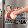 Personalized Photo Dad Bod Belly Squishy Acrylic Fridge Magnet – Funny Gifts For Dad, Grandpa – Dad Bod