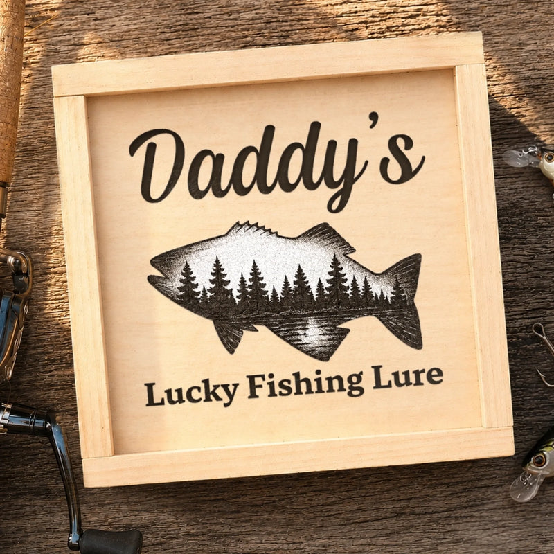 Personalized Fishing Lure – Fishing Gifts For Fisherman, Dad, Grandpa – Lucky Fishing Lure