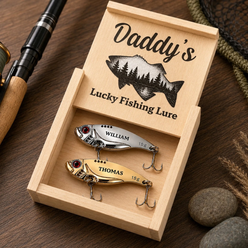 Personalized Fishing Lure – Fishing Gifts For Fisherman, Dad, Grandpa – Lucky Fishing Lure