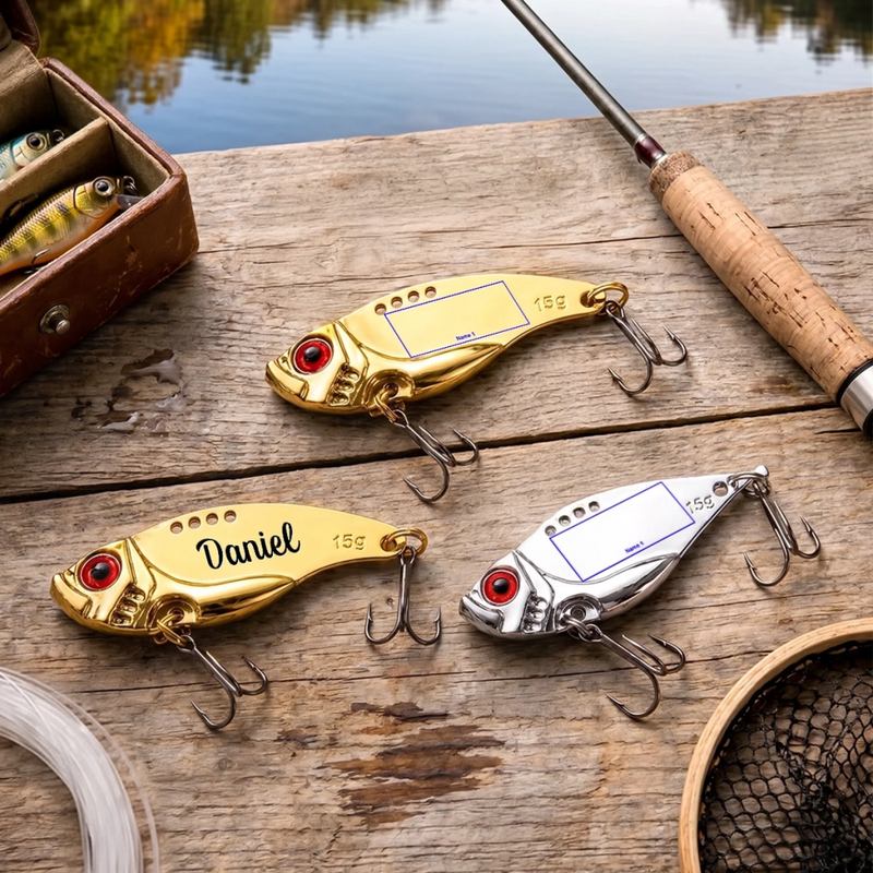 Señuelo de Pesca Personalizado – Regalos de Pesca para Pescadores, Papá y Abuelo – ¡eres el mejor