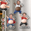 Personalized Photo Dad Bod Belly Squishy Acrylic Fridge Magnet – Funny Gifts For Dad, Grandpa – Official Belly Appreciation Club
