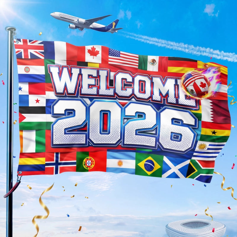 International Soccer Tournament Flag – Gifts For Soccer Lovers, Sports Fans, Sports Lovers – Welcome To The Big Game