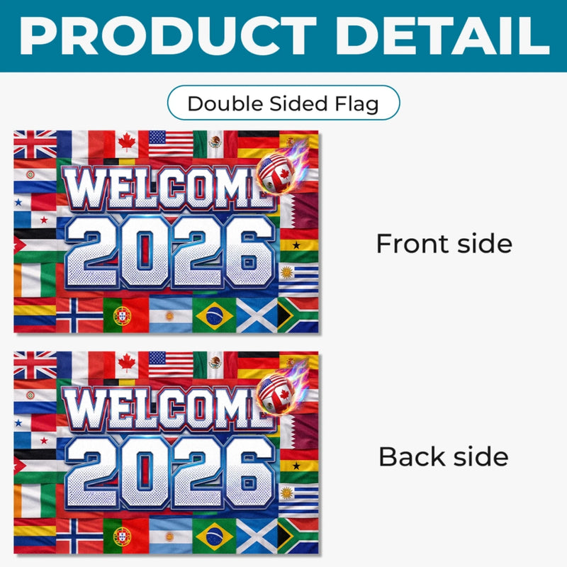 International Soccer Tournament Flag – Gifts For Soccer Lovers, Sports Fans, Sports Lovers – Welcome To The Big Game