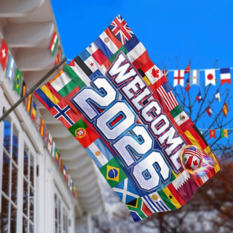 International Soccer Tournament Flag – Gifts For Soccer Lovers, Sports Fans, Sports Lovers – Welcome To The Big Game