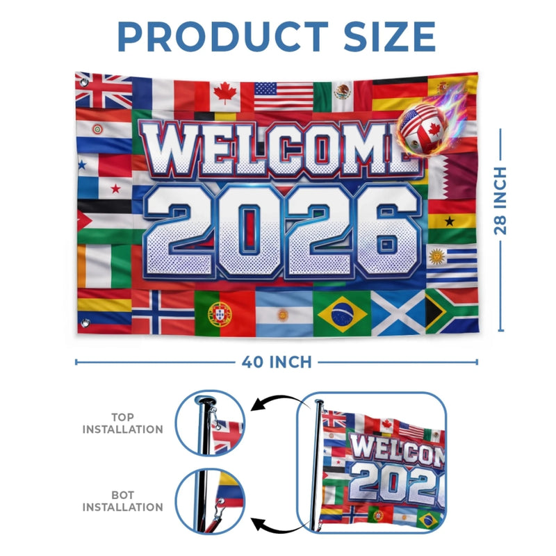 International Soccer Tournament Flag – Gifts For Soccer Lovers, Sports Fans, Sports Lovers – Welcome To The Big Game