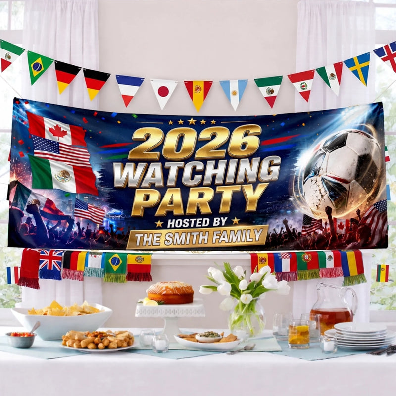 Personalized International Soccer Tournament Outdoor Banner – Gifts For Soccer Lovers, Sports Fans, Sports Lovers – Cheering Together, Winning Together