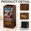 Personalized Photo Pen Holder With Clock – Anniversary Gifts For Couple – Loving You Through Every Second