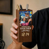 Personalized Photo Pen Holder With Clock – Anniversary Gifts For Couple – Loving You Through Every Second