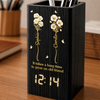 Personalized Pen Holder With Clock – Gifts For Women, Besties, Sisters, BFF – Blessed With True Sisterhood
