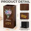 Personalized Pen Holder With Clock – Gifts For Women, Besties, Sisters, BFF – Growing Happiness Day By Day