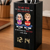 Personalized Pen Holder With Clock – Gifts For Son – My Son My Greatest Joy