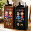 Personalized Pen Holder With Clock – Gifts For Son – My Son My Greatest Joy