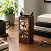 Personalized Photo Pen Holder With Clock – Gifts For Dad, Grandpa – Dad Makes Everything Better