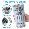 Personalized Tumbler - Gifts For Dad, Grandpa, Hockey Lovers, Sports Fans, Sports Lovers - Best Hockey Dad Ever