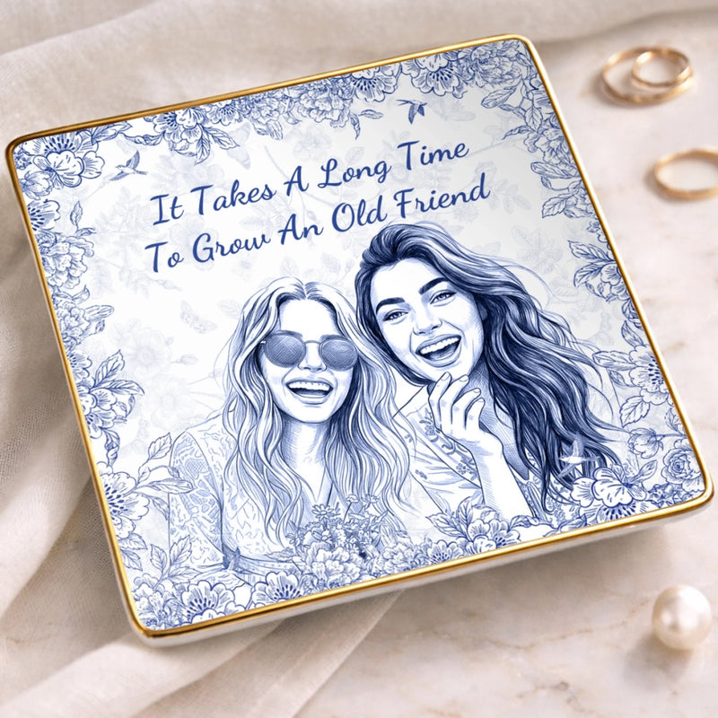 Personalized Full-Print Jewelry Dish – Gifts For Women, Besties, Sisters, BFF – A Timeless Piece Of Us