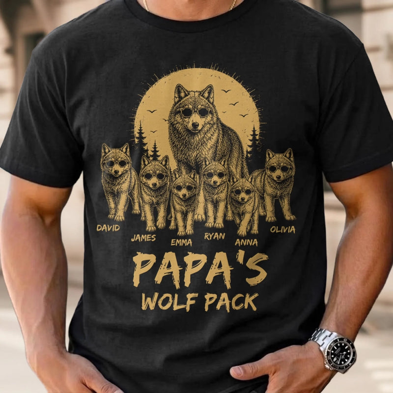 Personalized Unisex T-shirt, Hoodie - Gifts For Dad, Grandpa - Lead The Pack Protect The Family