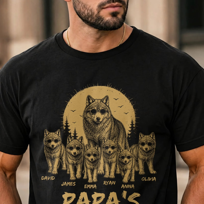 Personalized Unisex T-shirt, Hoodie - Gifts For Dad, Grandpa - Lead The Pack Protect The Family