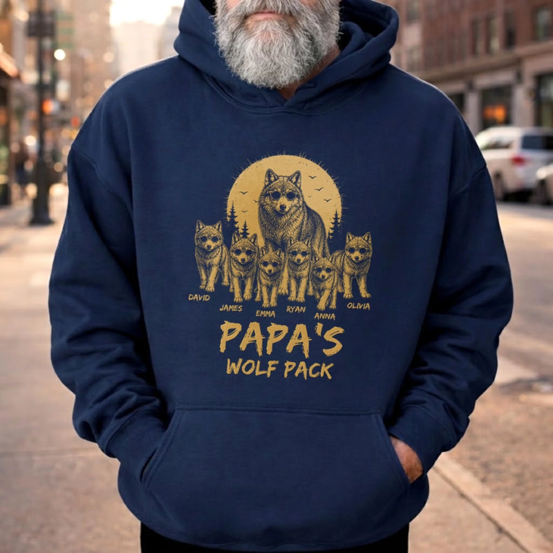 Personalized Unisex T-shirt, Hoodie - Gifts For Dad, Grandpa - Lead The Pack Protect The Family