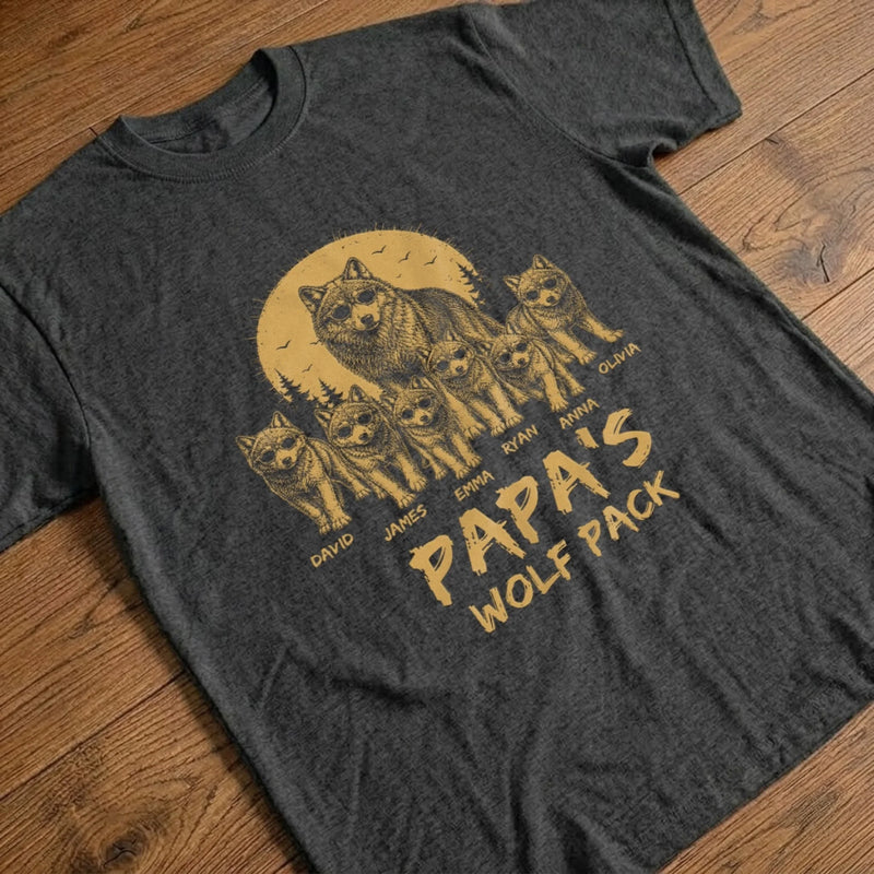 Personalized Unisex T-shirt, Hoodie - Gifts For Dad, Grandpa - Lead The Pack Protect The Family