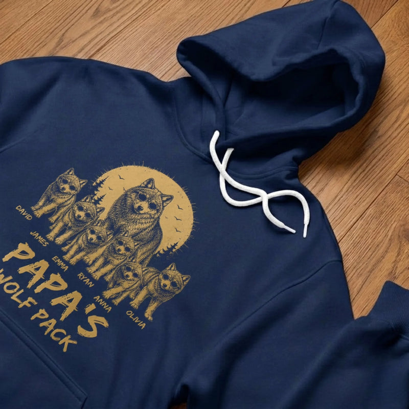 Personalized Unisex T-shirt, Hoodie - Gifts For Dad, Grandpa - Lead The Pack Protect The Family