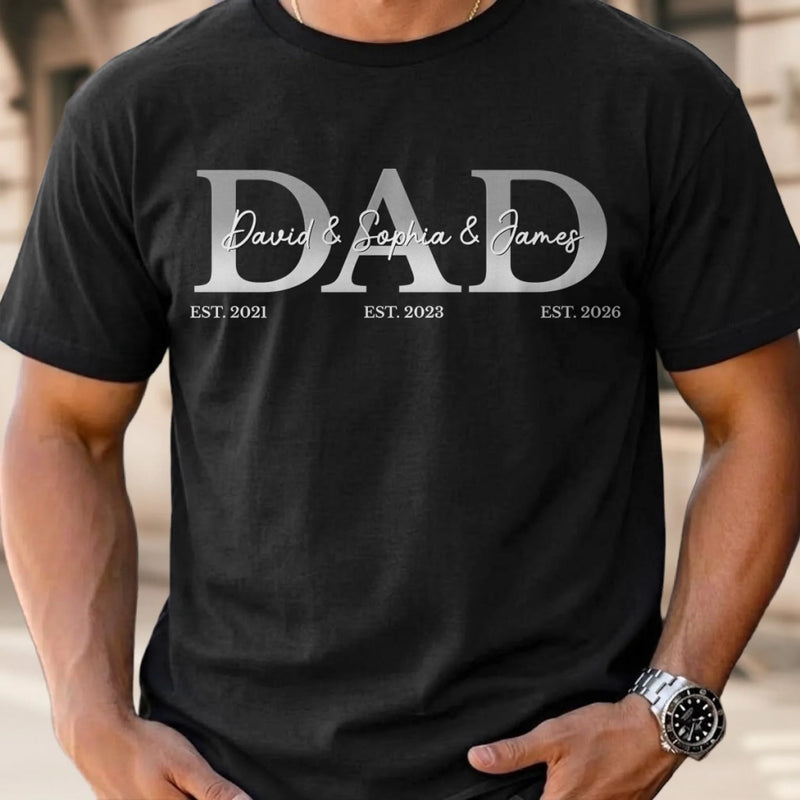 Personalized Unisex T-shirt, Hoodie – Gifts For Dad, Grandpa –  Dad Is My Greatest Blessing
