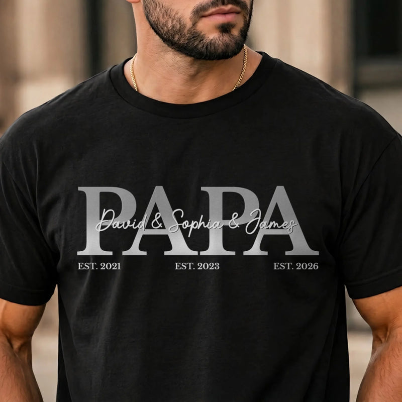 Personalized Unisex T-shirt, Hoodie – Gifts For Dad, Grandpa –  Dad Is My Greatest Blessing