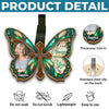 Personalized Photo Car Visor Clip – Sympathy Gift – Butterfly Kisses From Heaven