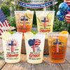 Personalized America 250th Anniversary Party Cups – Gifts For Family Members – Family Freedom Fiesta