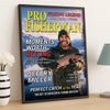 Personalized Photo Magazine Vertical Poster – Fishing Gifts For Fisherman – The Legend Reels On